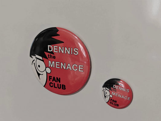 Dennis The Menace. Reproduction members / fan club badges.